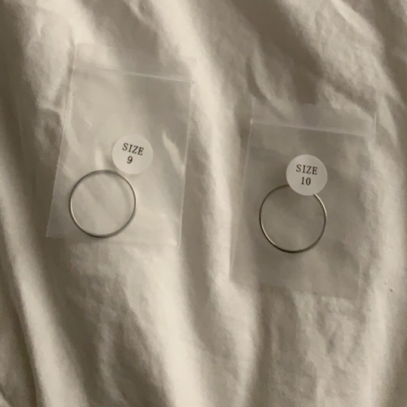 silver stackable rings - Picture 1 of 1